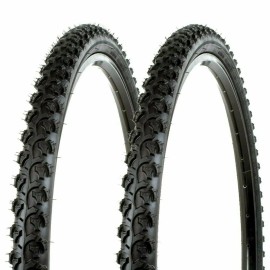 Sunlite Bicycle K831 Alpha Bite Mountain Tires PAIR 26x1.95" Black Trail Knobby