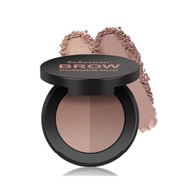 MIRUOKOU 2 Colors Eyebrow Powder Eyebrow Powder Long Lasting and Fade Resistant Natural 3D Contour Nose Shadow Powder Two Tone Eyebrow Powder Eyebrow Makeup (05# Ebony )
