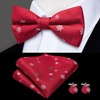 Dubulle Christmas Suspender and Bow Ties for Men Silk Xmas