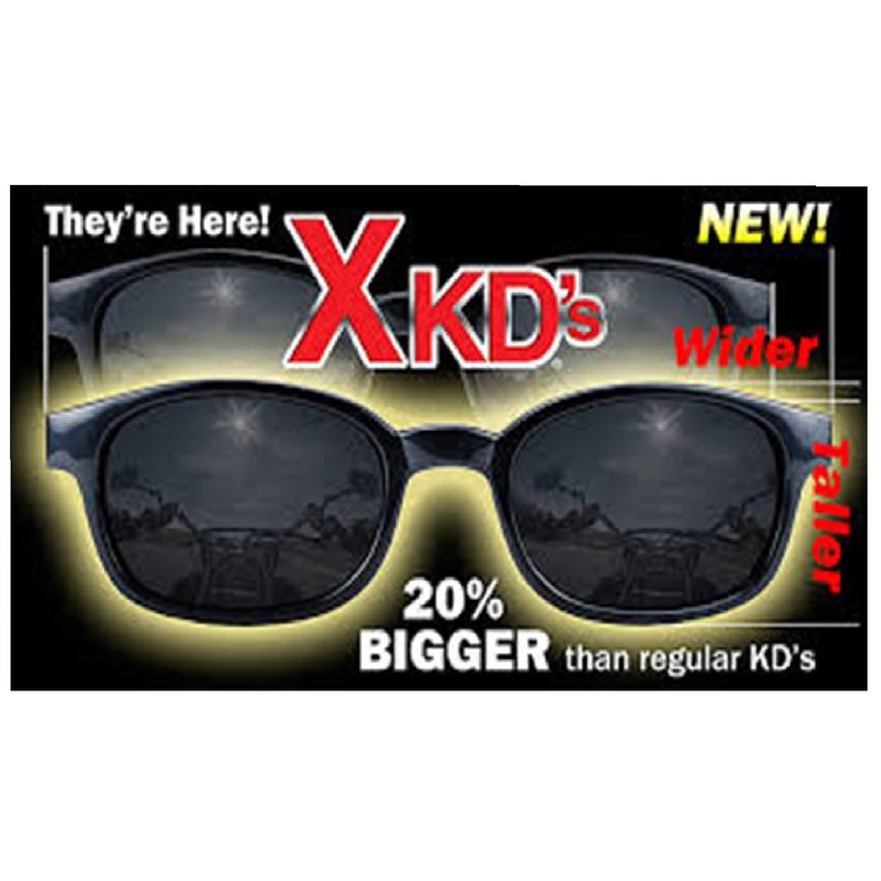 Original X-KD's Biker Sunglasses (POLARIZED GREY) XKDs as worn by