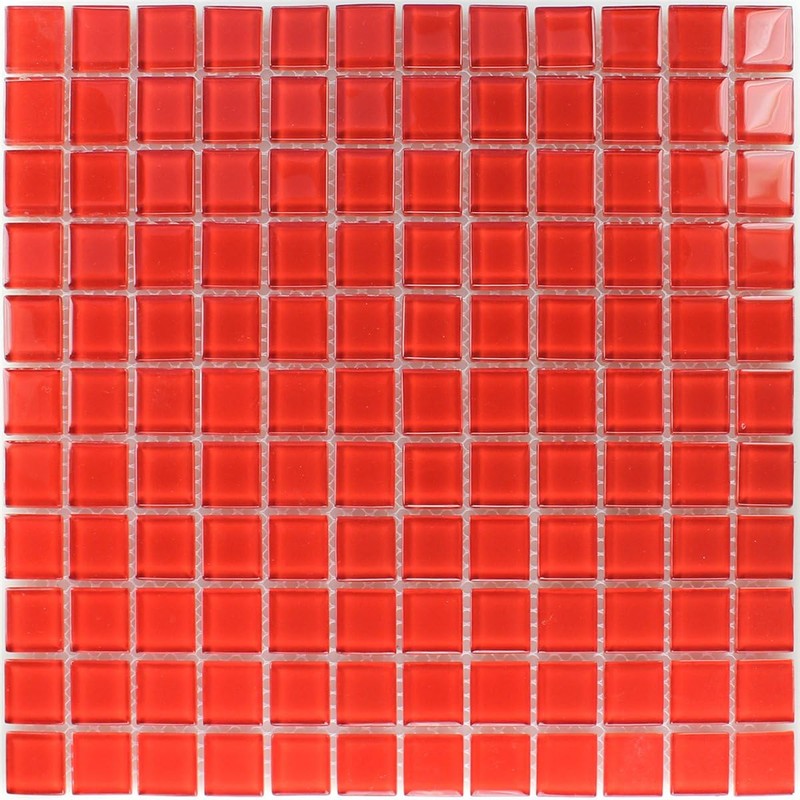 Glass Mosaic Tiles Red