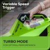 Greenworks 40V Cordless Leaf Blower 450CFM 120MPH w/ 4Ah Battery