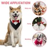 DONGKER Dog Tuxedo Collar, Adjustable Dogs Formal Tuxedo with Bow