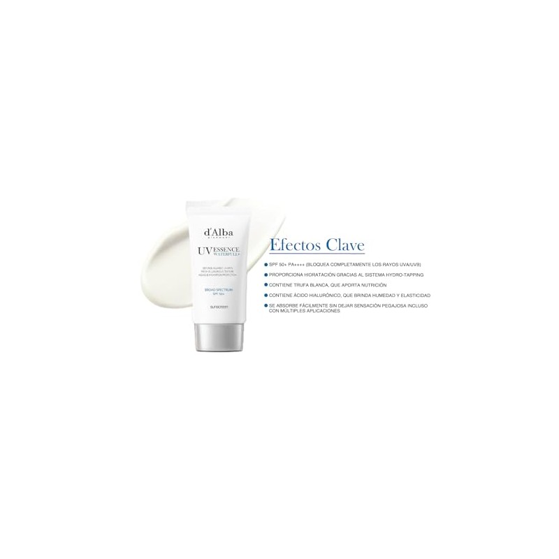 D’ALBA Waterfull Essence Sunscreen SPF 50+ 50 ml – Protector