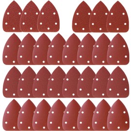 Bates- Mouse Detail Sander Sanding Pads, 30 pcs, 40/80/120/180/240 Grits, Palm Sander Sandpaper