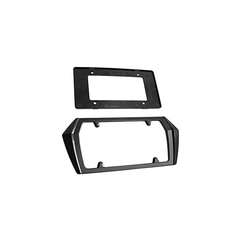 Carbon Flash Metallic GAR Painted Rear License Plate Frame for