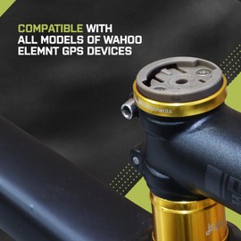 JRC Components Enkei Top Cap Bike Stem Mount | Compatible with All Models of Wahoo Elemnt GPS Devices | Lightweight CNC 6061-T6 Aluminium Body | Suitable for use with 1 1/8" Headset Gunmetal