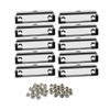 Meetory 10 Pack Mountable Clipboard Clips,Spring Loaded Surface Mount Handle