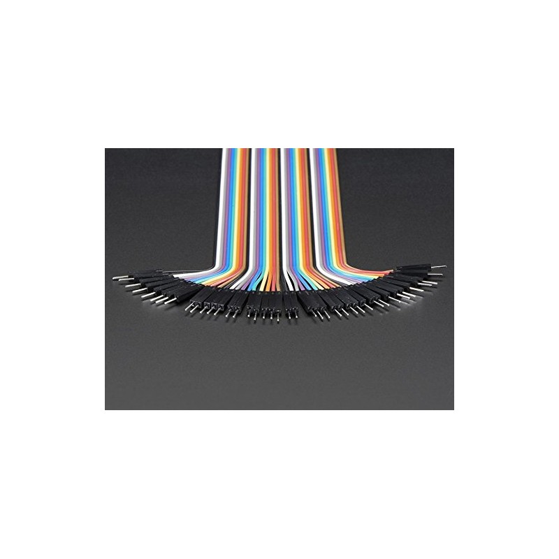 Adafruit Premium Male/Male Jumper Wires - 40 x 3" (75mm)