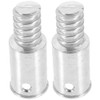 Healifty 2-Pack Stainless Steel Threaded Connection Parts 1 Inch Threaded