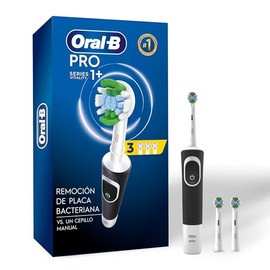Oral Pro Series Cepillo Dientes Eléctrico Cabezal Redondo Mango Ergonómico Respuestos Presicion Clean Negro