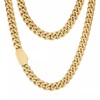 10mm Wide 18K Gold Plated Stainless Steel Hip-hop Cuban Link