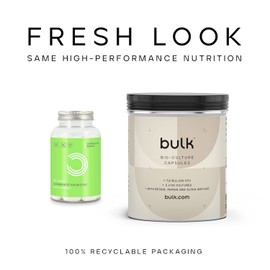 Bulk Complete Bio-Culture, Probiotic Capsules, Pack of 180, Packaging May Vary