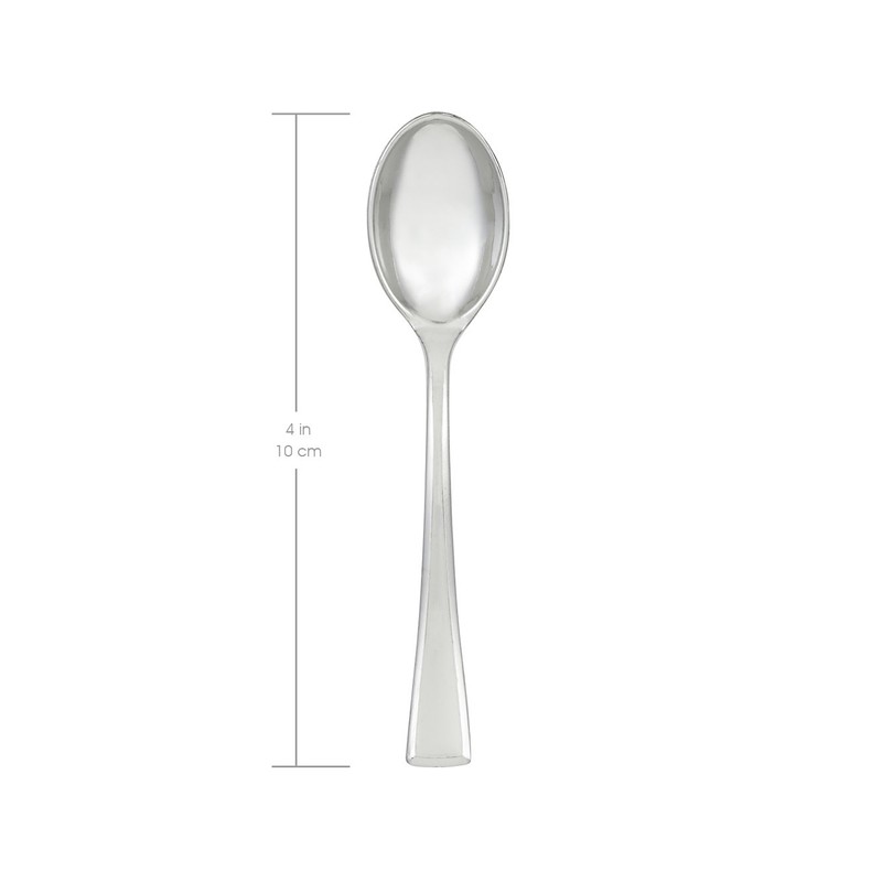 Mozaik Mini Recyclable Tasting Spoons, Silver (643114)