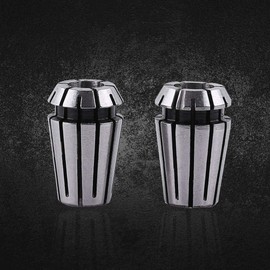 ER11 Spring Collet Set CNC Spindle ER-11 Collet Engraving Pliers 1.0 mm - 7.0 mm & 1/4 Inch 1/8 Inch for CNC Engraving Machine 15 Pieces