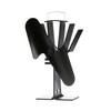 Alcona Heat Powered Wood Stove Fan, 100CFM, 7.9" Blade, Black