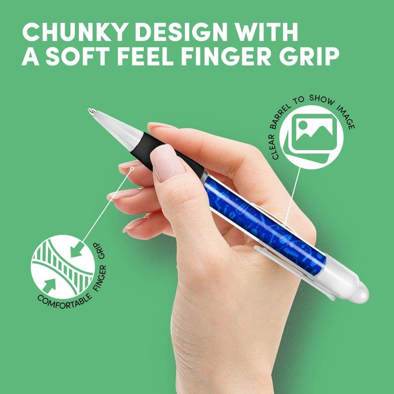 Destination Vinyl ltd Beautiful and comfortable White Ballpoint Pen(Black Ink)