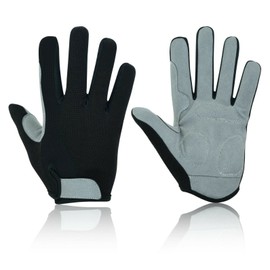 Swift Wear Cycling Gloves Men's - Full Finger Outdoor Cycle Mountain Bike Bicycle Running Riding Anti-slip Glove Sports Driving Hiking Climbing Camping MTB MBX (X-Large, Black)