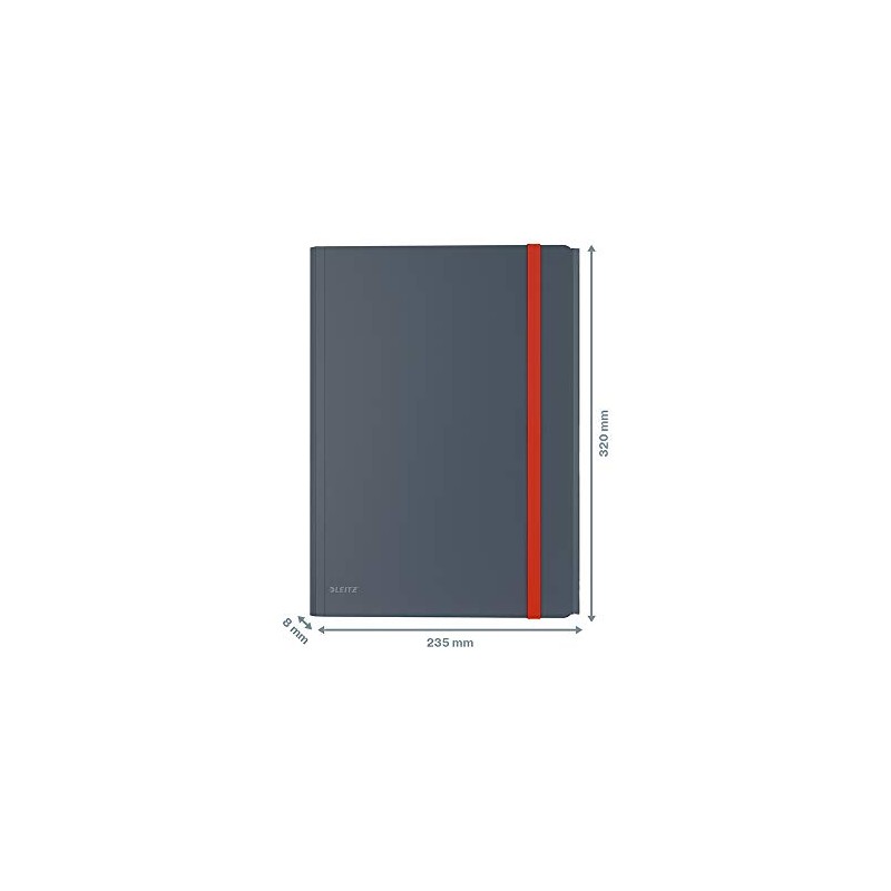Leitz A4 3- Flap Folder with Pocket, 150 Sheet Capacity,