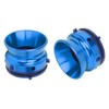 1 Pair NAB Hub Adapters Polished Aluminum Alloy Universal Loading