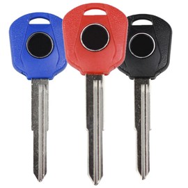 gradora Motorcycle Blank Uncut Key Motorbike Duplicate Key Replacement for CBR600RR CBR 1000RR CB500 CBR500R CB400 CB1300 NC700X VTR1000 VTEC(Pack of 3)