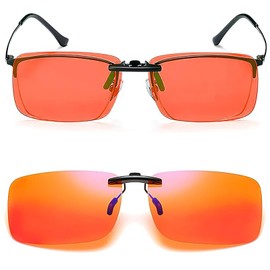 Clip-On Gaming-Brille mit Blaulichtfilter für Gamer und Esport-Enthusiasten, Blaulichtblockierende Brillenclips, Schutz vor Augenbelastung, Ideal für Computer und lange Gaming-Sessions