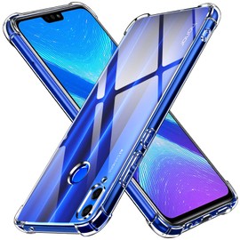 ivoler Klar Silikon Hülle für Honor 8X mit Stoßfest Schutzecken, Dünne Weiche Transparent Schutzhülle Flexible TPU Durchsichtige Handyhülle Kratzfest Case Cover