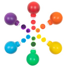 READY 2 LEARN Doodle Dabbers Dot Markers - Set of 6 Washable Colors - Non Toxic - Unique Toddler Grip - Markers for Kids