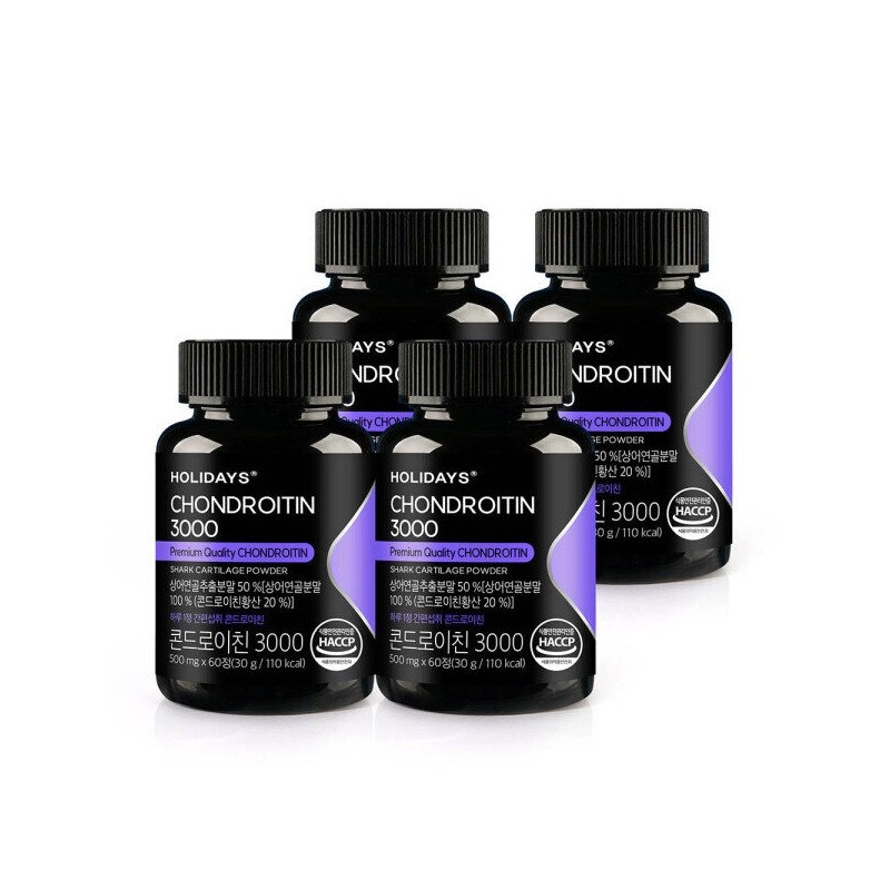 Premium Chondroitin 3000 60 tablets (4 bottles) for a total