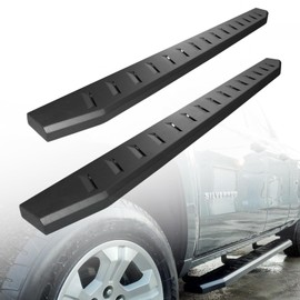 3STONZ 6" Running Boards Compatible for 2015-2024 Ford F150 Super Crew Cab, 2017-2024 Ford F250 F350 Super Duty Super Crew Cab Side Step Nerf Bar, Textured Black