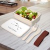 Fabulous Lunch Box Lunch Box with Cutlery White Taurus Zodiac