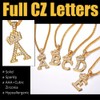 U7 Girls Necklace Initial Chunky Pendant With Gold Chain R