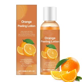 Orange Peel Exfoliating Oil,Exfoliating Body Scrub,Organic Essential Oil for Skin Renewal, Exfoliate Dead&Rough Skin,Orange Face and Body Peeling Gel,Deep Nourishing & Hydrating, Blackhead Removal