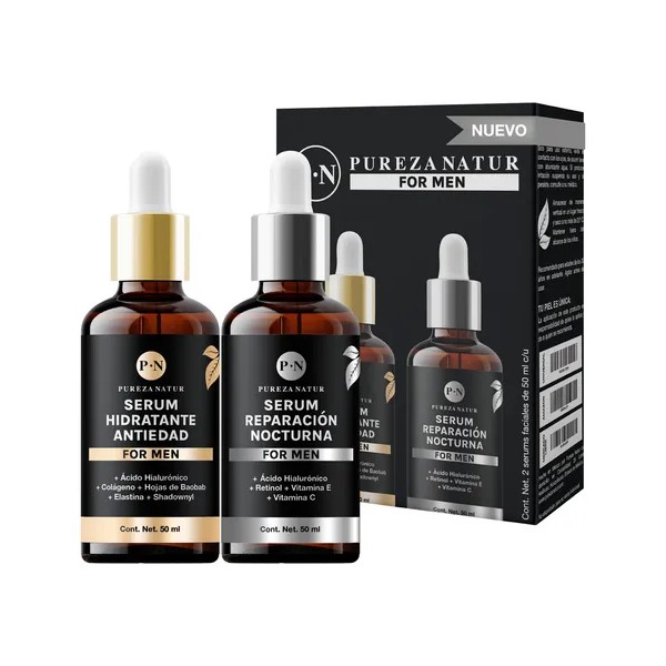 Sueros Faciales Hombre Pureza Natur Día y Noche 50ml –