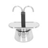 Moka Pot 100ml Dual Pipe Stainless Steel Durable Food Grade