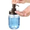 Amolliar Mason Jar Liquid Soap Dispensers, Rustproof Stainless Steel Mason