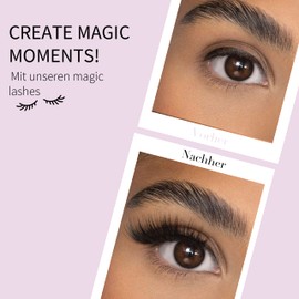 fleeky Magic Lashes - Vegan & Cruelty-Free Fake Lashes for Your Perfect Look on Fleek, Artificial Eyelashes for Gluing Made of Synthetic Hair (Just Lashes, Sweety)