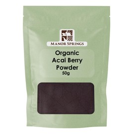 Organic Acai Berry Powder 50g by Manor Springs Organic