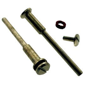 DYNAMIC 12 Piece Set Of Mandrel #2 | 1/8" Complete With Red Washer | Easy Attachment For Cutters, Discs and More | Enhanced Grip with Red Rubber Ring | Ideal For Efficient Rotary Tool Operations