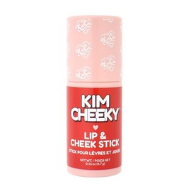 KimChi Chic Beauty Kim Cheeky Tono Flushed - Barra de crema multiusos para mejillas y labios, hidratante, rubor y tinta de labios, infundida con manteca de karité y aceite de ricino, vegano