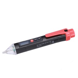 Non Current Voltage Detector Test Pen with Sound Light Simulation Alarm Mode Digital Electrical Circuit Tester Tool Ac 12 to 1000V (Black Red)