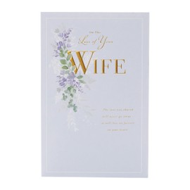 UK Greetings Loss of Wife Sympathy Card for Him/Her/Friend - Soft Design