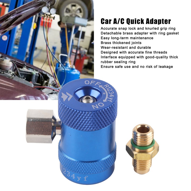 Car A/C Quick Adapter Low Pressure Fluoride Liquid Filling Couplers