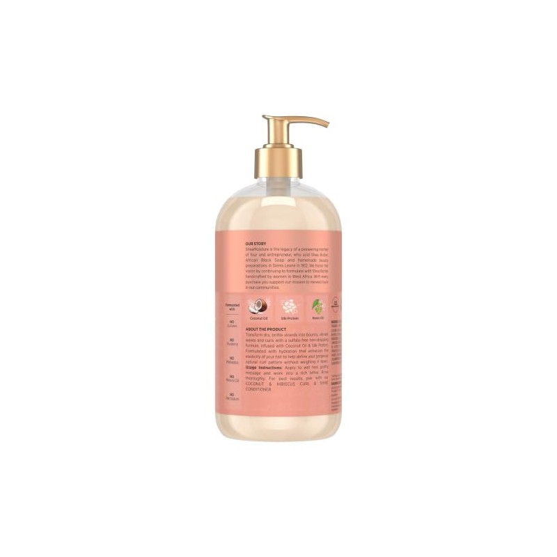 Champú SheaMoisture SilconeFree para cabello ondulado y champú sin parabenos