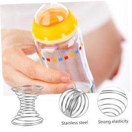 Mikinona 10 Pcs Stainless Steel Spring Balls Precision Mixing Balls for Shaker Gym Shaker Drink Cup