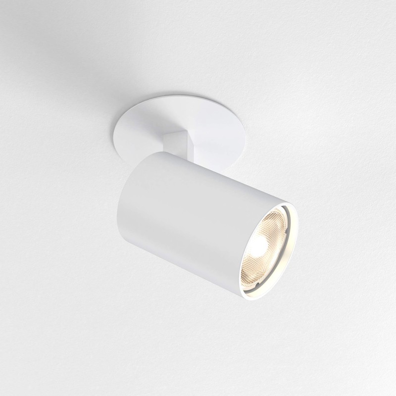 Astro Ascoli Recessed Indoor Spotlight (Textured White), GU10 Lamp, Designed