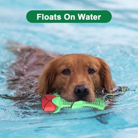 ucho Dog Toys for Training Chew Play, Rose Fetching Dog Pool Toys, Floats Water Toy, and Interactive Pet Chew for Aggressive Chewers Cleaning Teeth