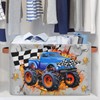 LLCXCSI Boy Room Decor Racing Flag Monster Car Truck Collapsible