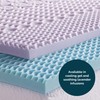 LUCID 2 Inch 5 Zone Lavender Memory Foam Mattress Topper