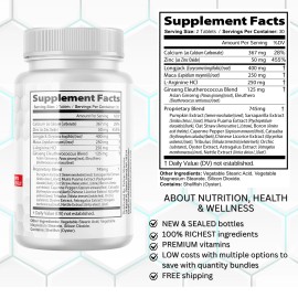 Pelican Vitamins ALPHA TRT- Men's Health & Performance- 3 Bottles- 180 Tablets